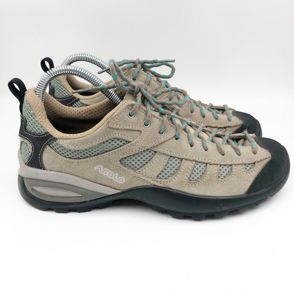 ASOLO Ladys Tan Leather Low Top Hiking Shoes Womens 9 Outdoor Activewear - Picture 4 of 8
